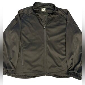FOOTJOY Full‎ Zip Golf Jacket Men's Lg Lightweight Black